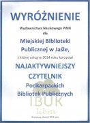 Najaktywniejszy czytelnik on-line w jasielskiej MBP