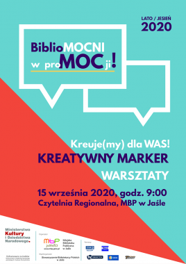 Projekty: Kreuje(my) dla WAS! KREATYWNY MARKER – warsztaty dla bibliotekarzy