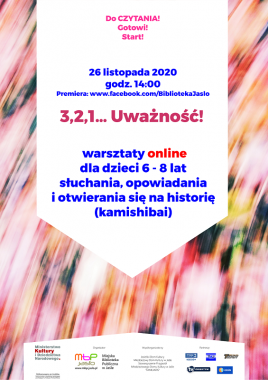 Projekty: 3,2,1… Uważność! – warsztaty dla dzieci online